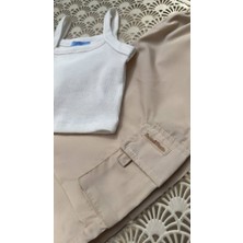 La'ciel Paris Crop Paraşüt Pantolon Takım