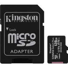 Kingston Canvas Select Plus 128GB Uhs-I, U1, V10 Microsd Hafıza Kartı SDCS2/128GB Siyah