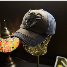 Erkek & Kadın Hayvan Figürlü Eskitme Vintage Unisex Şapka / Günlük Spor Yazlık Şapka