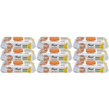 Sleepy Easy Clean Yüzey Temizlik Mutfak Havlusu -Mendili  50 Yaprak Portakal Yağlı (9lu Set) 450 Yaprak