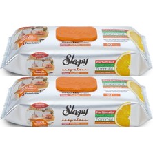 Sleepy Easy Clean Yüzey Temizlik Mutfak Havlusu -Mendili  50 Yaprak Portakal Yağlı (2li Set) 100 Yaprak