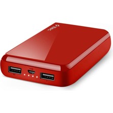 Store 2BB174K Recharger S Taşınabilir Şarj Aleti / Powerbank, 10.000 Mah, Kırmızı