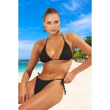 Modern Üçgen Bikini Takımı Ergonomik Kesim Hızlı Kuruyan Premium Kalite Plaj ve Havuz Için