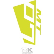 Yamaha mt 07 Metal Ön Cam Reflektörlü Yeşil Sticker