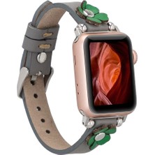 Gizmur Store Apple Watch Uyumlu Deri Kordon Clover 38-40-41MM St Rst9