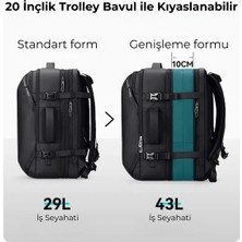 Mark Ryden Venture XL Genişletilebilir Su Geçirmez USB Şarj Girişli 17.3" Uyumlu Seyahat ve Laptop Sırt Çantası