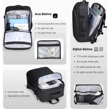 Mark Ryden Venture XL Genişletilebilir Su Geçirmez USB Şarj Girişli 17.3" Uyumlu Seyahat ve Laptop Sırt Çantası