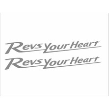 Revs Your Heart Sticker Yamaha Sticker 24CM*3CM 2 Adet