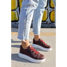 Derije C-Mirror Non Kadın Bordo Spor Lastikli Ayakkabı CH253 Cbt