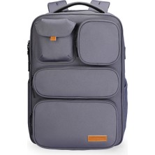 Mark Ryden Versatile Suya Dayanıklı USB Şarj Girişli 17.3" Uyumlu Laptop Sırt Çantası - Gri