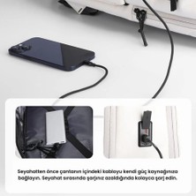Mark Ryden Versatile Suya Dayanıklı USB Şarj Girişli 17.3" Uyumlu Laptop Sırt Çantası - Gri