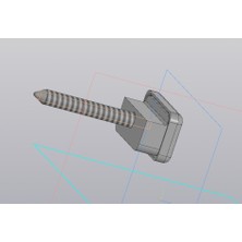 BYR 6 mm Dübel Veya Kendi Kendine Dokunma Vidalarında Duvara 5 mm Kalınlığında Bir Ayna Veya Dolap. (Plastik Aparattır)