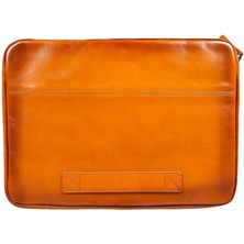 Gizmur Store Awe 14 Inç MacBook ve Pc Uyumlu Deri Kılıf RST2EF Taba