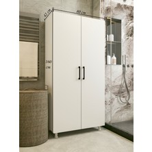 Çok Amaçlı Dolap Beyaz Banyo Düzenleyici Kiler Dolabı Küçük Boy