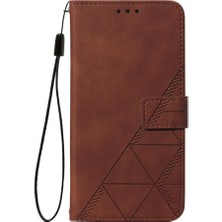 Colorful Shop Huawei P20 Pro Kılıf Tam Kaplar Deri Dokulu Kapaklı Cüzdan Standlı Kartvizitli Kopçalı Kapak Kartlıklı Uzun Askılı (Yurt Dışından)