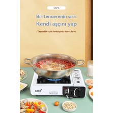 Yuanbao Kaset Sobası Açık Sahada Sobası Tencere Sobası Taşınabilir Kart Manyetik Soba Kamp Sobası (Yurt Dışından)