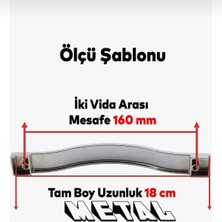 Diko Çizgili Mobilya Mutfak Dolabı Çekmece Kulpu 160 mm (3 Adet)