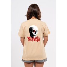 Regular Sırtta Scary Baskılı Tshirt