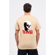 Regular Sırtta Scary Baskılı Tshirt