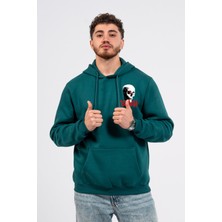 Regular Göğüste Baskılı Scary Hoodie