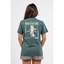 Regular Sırtta Bloom Baskılı Tshirt