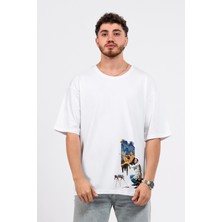 Oversize Dali Baskılı Tshirt