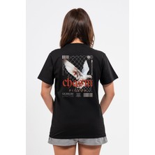 Regular Sırtta Chasm Baskılı Tshirt
