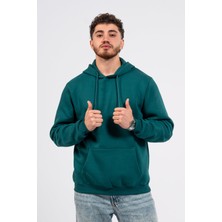 Regular Sırtta Chasm Baskılı Hoodie
