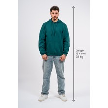 Regular Sırtta Chasm Baskılı Hoodie