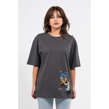 Oversize Dali Baskılı Tshirt