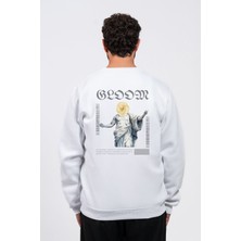 Regular Sırtta Bloom Baskılı Sweatshirt