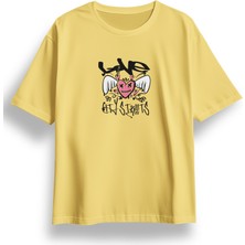 Oversize City Streets Baskılı Tshirt