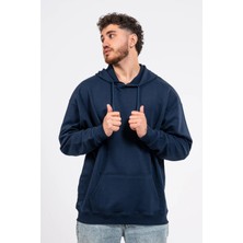 Oversize Sırtta Baskılı Scary Hoodie