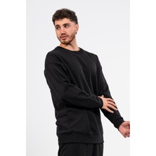 Oversize Sırtta Baskılı Scary Sweatshirt