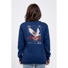 Regular Sırtta Chasm Baskılı Sweatshirt