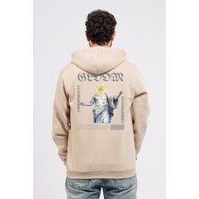 Regular Sırtta Bloom Baskılı Hoodie