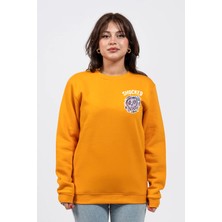 Regular Göğüste Shocked Baskılı Sweatshirt