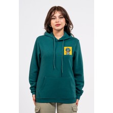 Regular Göğüste Cry Woman Baskılı Hoodie