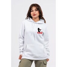 Regular Göğüste Baskılı Scary Hoodie
