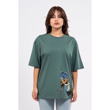 Oversize Dali Baskılı Tshirt