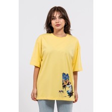 Oversize Dali Baskılı Tshirt