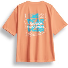Oversize Fearless Baskılı Tshirt