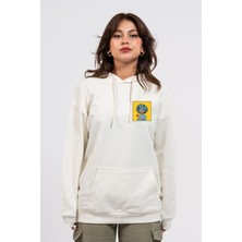 Oversize Göğüste Cry Woman Baskılı Hoodie