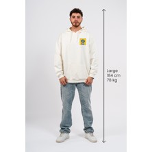 Oversize Göğüste Cry Woman Baskılı Hoodie