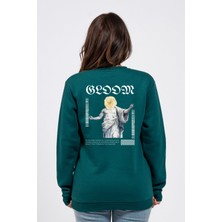 Regular Sırtta Bloom Baskılı Sweatshirt