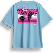 Oversize Sırtta Authentic Baskılı Tshirt