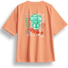 Oversize Destruction Baskılı Tshirt
