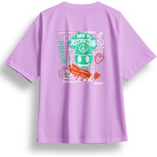 Oversize Destruction Baskılı Tshirt