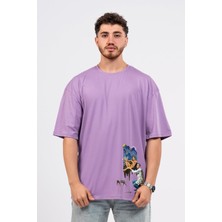 Oversize Dali Baskılı Tshirt