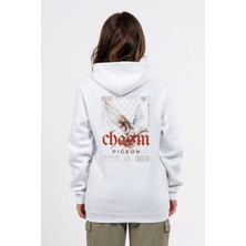 Regular Sırtta Chasm Baskılı Hoodie